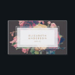 Tarjeta de visita para Rosas de flores oscuras de<br><div class="desc">Para artículos adicionales de artículos de oficina,  publicidad o merchandising para que coincidan con este artículo,  por favor contáctenos a través del contacto de diseñador en nuestra página de inicio de zazzle.</div>