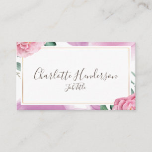 Tarjeta de visita para Rosas de Rubor