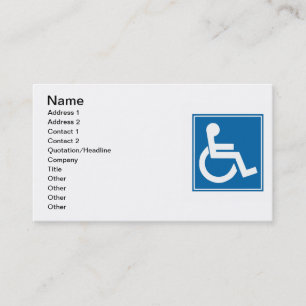 Tarjeta de visita para Rótulo de Handicap