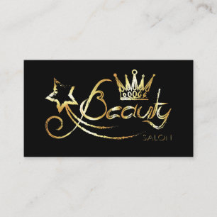 Tarjeta de visita para salón de belleza y peluque