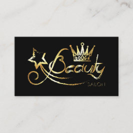 Tarjeta de visita para salón de belleza y peluquer