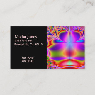 Tarjeta De Visita Para siempre fractal del color