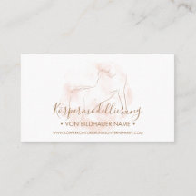 Tarjeta de visita para Spa de contorno de escultur