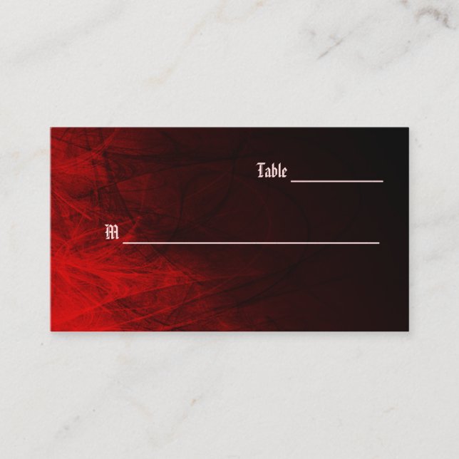 Tarjeta de visita para tarjetas de Rosa gótica (Anverso)