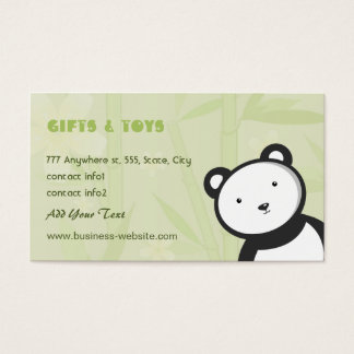 Tarjeta de visita para tienda de regalos para niño
