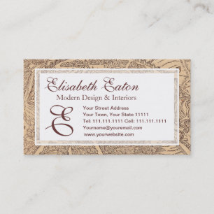 Tarjeta de visita para un profesor español,