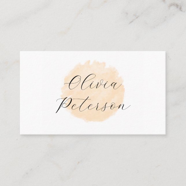 Tarjeta de visita para un salón de belleza. (Anverso)