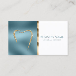 Tarjeta de visita para Verde azuladas Dentistas y 