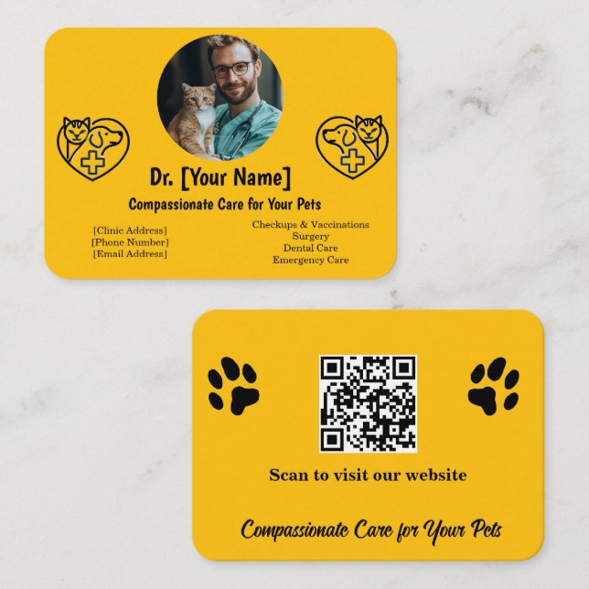 Tarjeta de visita para veteranos de personalizable (Anverso / Reverso)