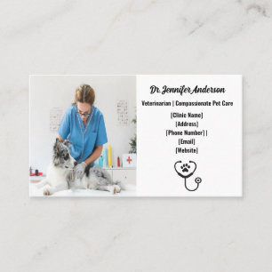 Tarjeta de visita para veteranos de personalizable