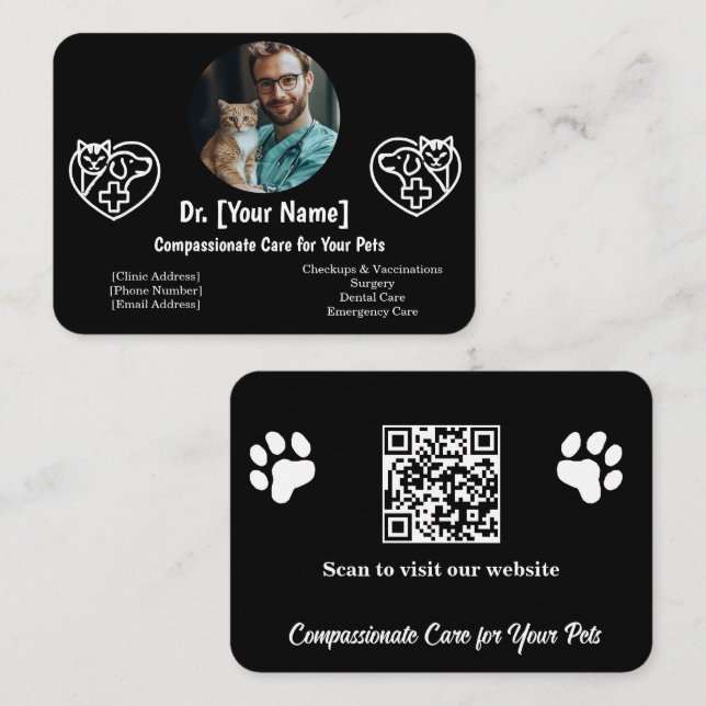 Tarjeta de visita para veteranos de personalizable (Anverso / Reverso)