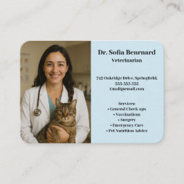 Tarjeta de visita para veteranos personalizados co