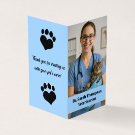 Tarjeta de visita para veteranos personalizados co