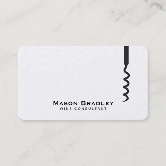 Tarjeta De Visita Para vino | Corkbolt II (Anverso)