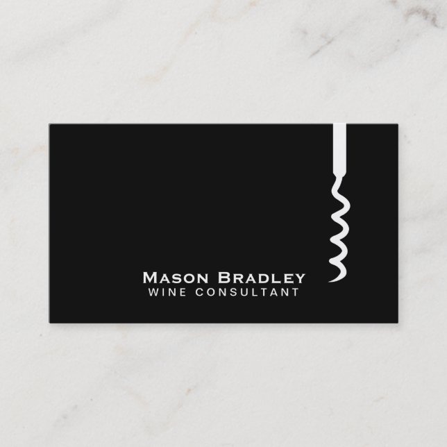 Tarjeta De Visita Para vino | Corkbolt II (Anverso)