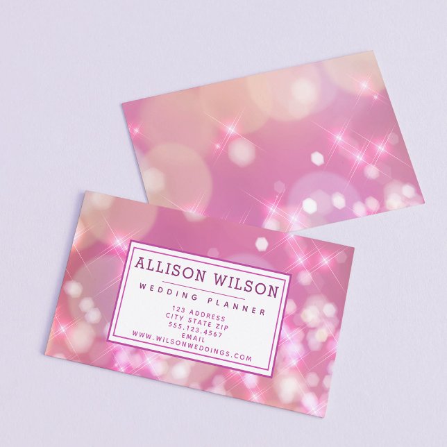 Tarjeta De Visita Paracaídas rosas glamorosas (Subido por el creador)