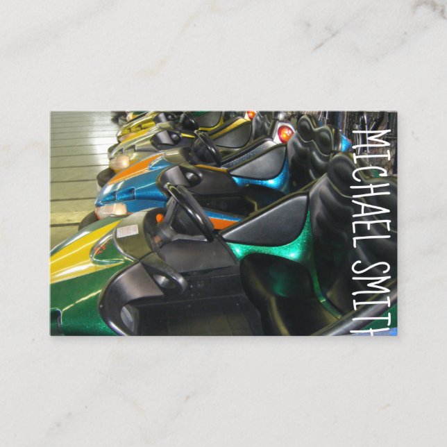 Tarjeta De Visita Parachoque del Carnaval Paseo Marítimo Diversión e (Anverso)