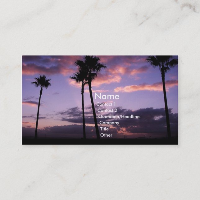 Tarjeta De Visita Paraíso (Anverso)