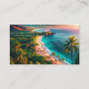 Tarjeta De Visita Paraíso tropical de la isla de Maui