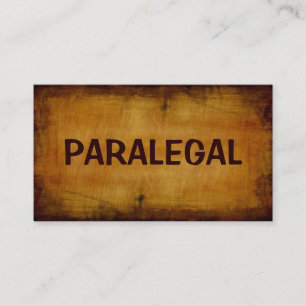 Tarjeta de visita Paralegal Antique