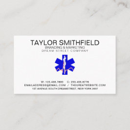 Tarjeta de visita paramédica multiprofesional