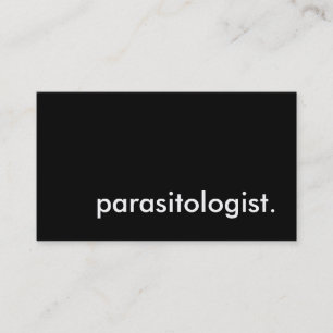 Tarjeta De Visita parasitólogo.