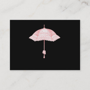 Tarjeta De Visita Parasol rosa