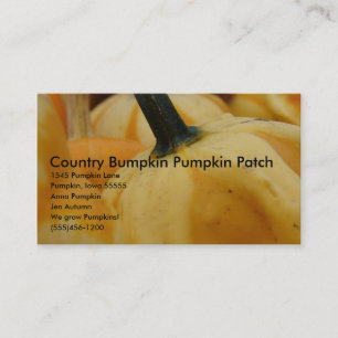 Tarjeta De Visita Parche de calabaza de calabaza, 15...