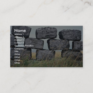 Tarjeta De Visita Pared de piedra seca hermosa