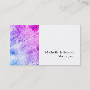 Tarjeta De Visita Pared exclusiva de estilo blanco moderno sencillo