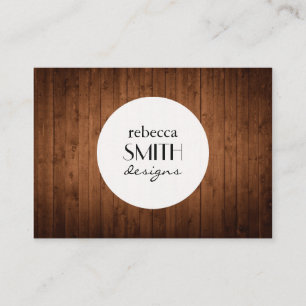 Tarjeta De Visita Pared hecha de tablones de madera viejos - Brown