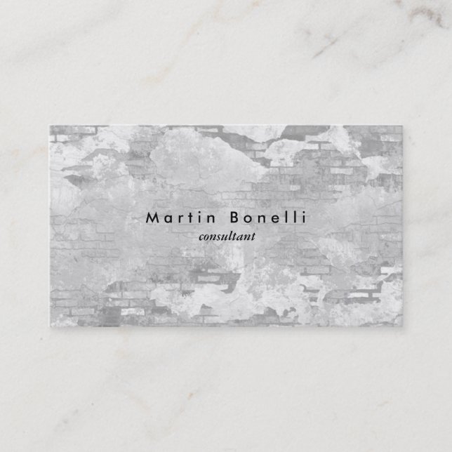 Tarjeta De Visita Pared moderna única Minimalista simple (Anverso)