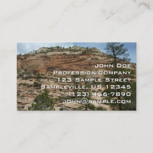 Tarjeta De Visita Paredes de roca desgastadas en el Parque Nacional 