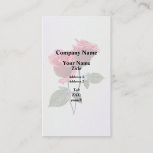 Tarjeta De Visita Pareja de Rosas