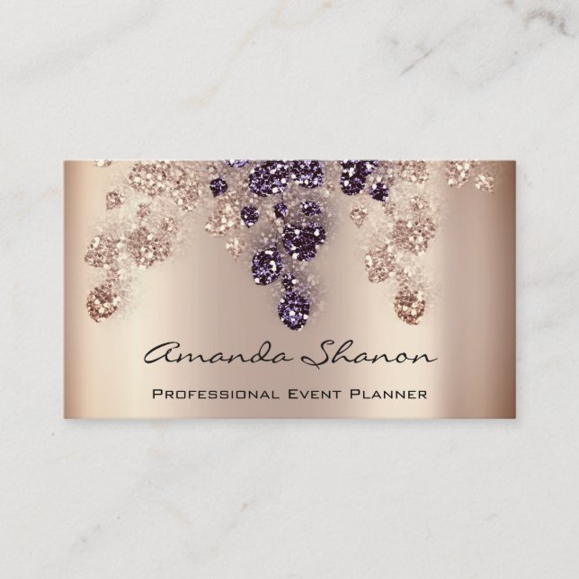 Tarjeta De Visita Pareja del planificador de eventos QrCode Foto Log (Anverso)