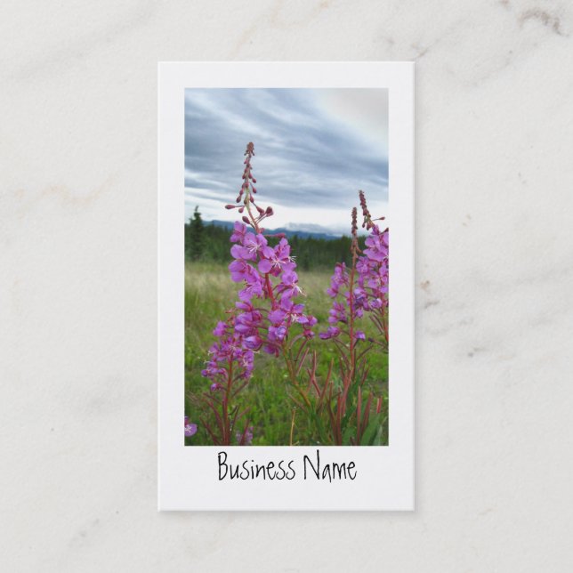 Tarjeta De Visita Pares del Fireweed (Anverso)