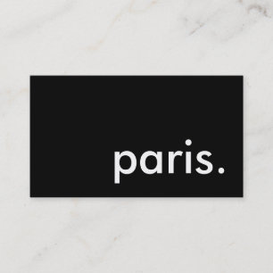 Tarjeta De Visita paris.