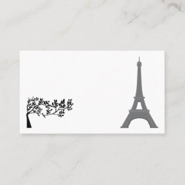 Tarjeta De Visita Paris Eiffel Tower Francia Viaje Turístico