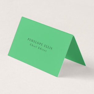 Tarjeta De Visita Paris Verde Única Original Clásica Profesional