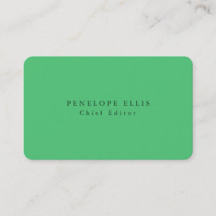 Tarjeta De Visita Paris Verde Único Original Clásico Profesional