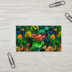 Tarjeta De Visita Parque de Dinosaurios