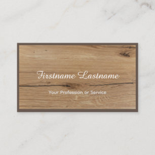 Tarjeta De Visita Parqué de madera orgánica al 100% natural