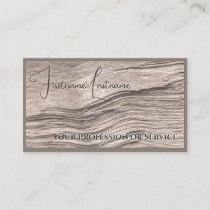 Tarjeta De Visita Parqué de madera orgánica al 100% natural