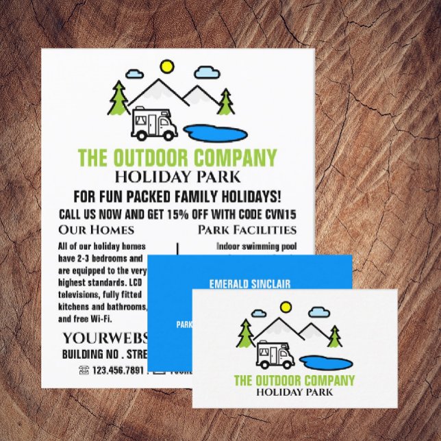 Tarjeta De Visita Parque de Montaña, propietario del parque de vacac (Subido por el creador)