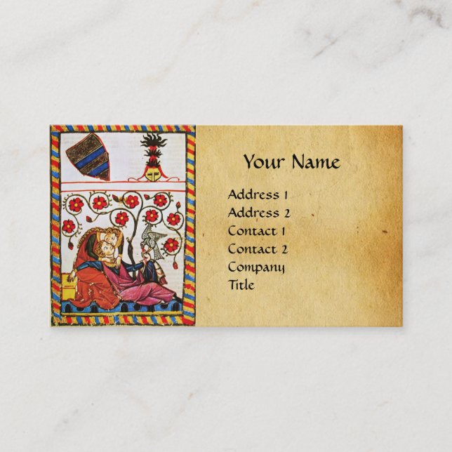 Tarjeta De Visita Parque medieval ETERNAL LOVE MONOGRAM (Anverso)