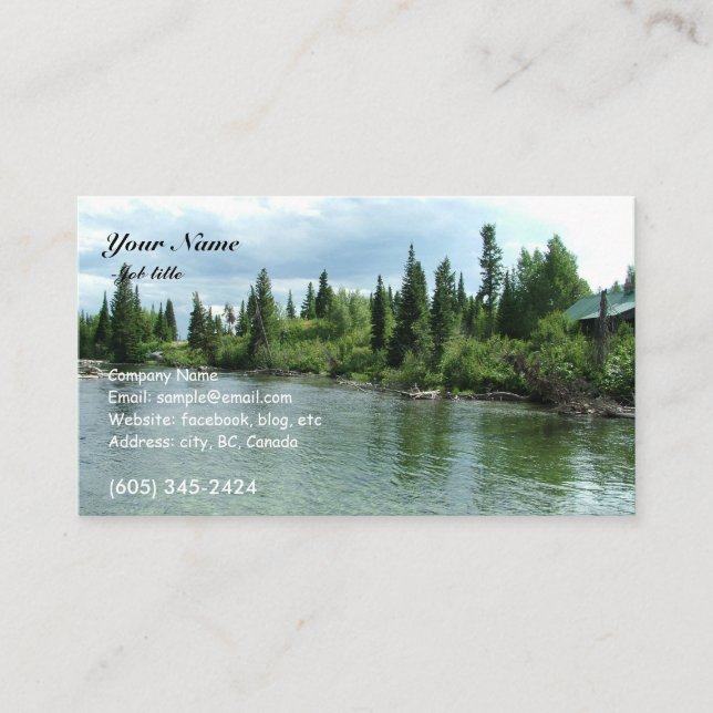 Tarjeta De Visita Parque nacional del Gran Tetón en verano (Anverso)