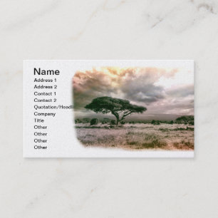 Tarjeta De Visita Parque nacional del Sahara Africano Serengeti Sava