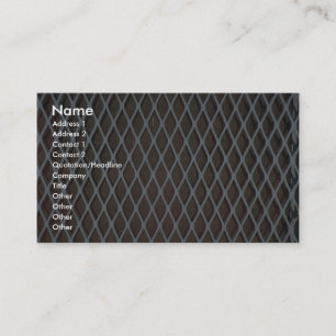 Tarjeta De Visita Parrilla ilustrativa del metal blanco