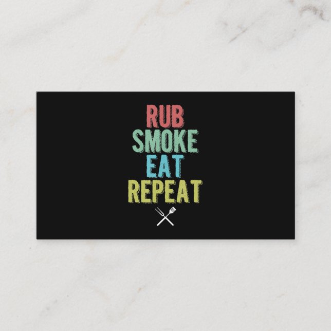 Tarjeta De Visita Parrillera Parrilla Parrilla Parrilla Parrilla Fum (Anverso)