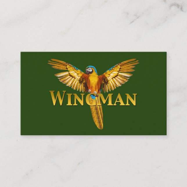 Tarjeta De Visita Parrot Wingman (Anverso)